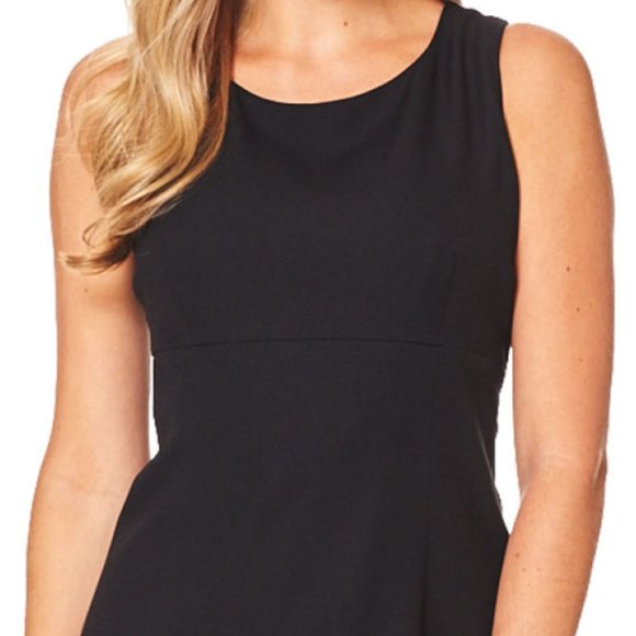 NWT! Kasper Sleeveless Sheath Career Dress Black 6 - Picture 3 of 6